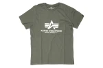 Koszulka Alpha Industries Basic Dark Olive - obrazek 2