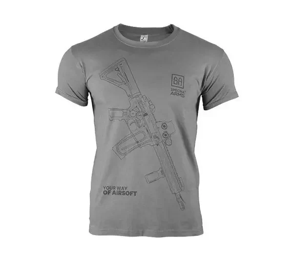 asgbox.pl - Koszulka Specna Arms - Your Way Of Airsoft 01 - szary/czarny