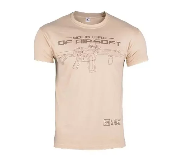 asgbox.pl - Koszulka Specna Arms - Your Way Of Airsoft 02 - tan