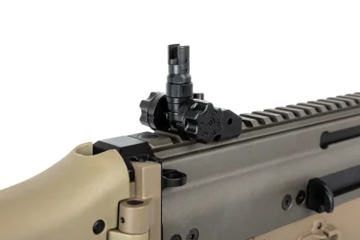 Karabinek szturmowy ASG Cybergun x FN HERSTAL SCAR-L z walizką transportową Tan - obrazek 7