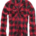 asgbox.pl - Koszula Flanelowa Brandit Checkshirt Czarno-Czerwona
