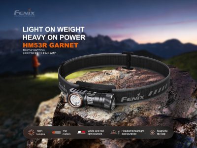 FENIX HM53R Garnet Rechargeable Headlamp – Black - obrazek 6