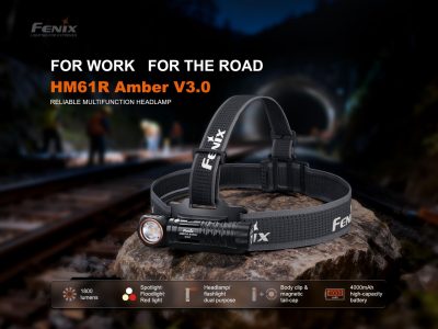 FENIX HM61R Amber V3.0 Rechargeable Headlamp – Black - obrazek 7