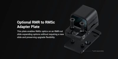 OLIGHT Osight SE Red Dot Sight (Green Dot), RMSc Footprint – Black - obrazek 4