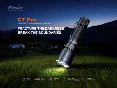 FENIX C7 PRO Rechargeable Flashlight 4600 LM – Black - obrazek 7
