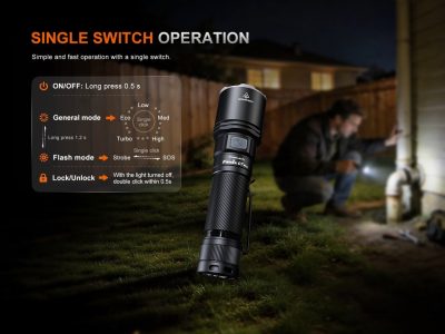 FENIX C7 PRO Rechargeable Flashlight 4600 LM – Black - obrazek 9