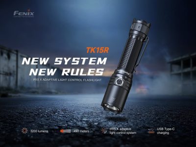 FENIX TK15R Rechargeable LED Flashlight 3200 LM – Black - obrazek 2