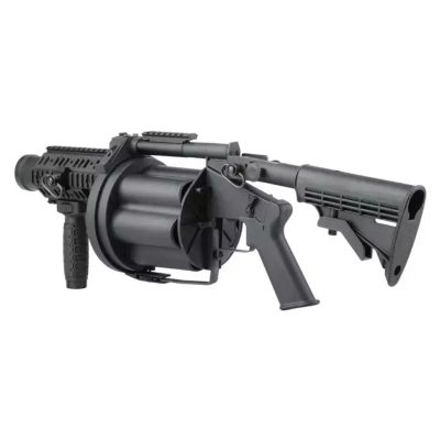 Alternative view of ICS AGX-GLM 6-Round Grenade Launcher – Black