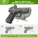 G a F Universal OWB UNI PRO Holster, Right-Handed – Black - obrazek 7