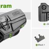 G a F Universal OWB UNI PRO Holster, Right-Handed – Black OD-A-GF-POUNIA asgbox.pl