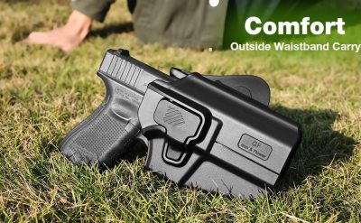 G a F Universal OWB UNI PRO Holster, Right-Handed – Black - obrazek 2