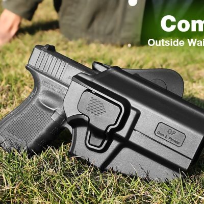 Alternative view of G a F Universal OWB UNI PRO Holster, Right-Handed – Black