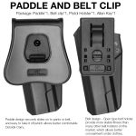 G a F OWB Holster Colt 1911 / M1911, Right-Handed – Black - obrazek 4