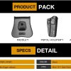 G a F OWB Holster Colt 1911 / M1911, Right-Handed – Black OD-A-GF-PO1911A asgbox.pl