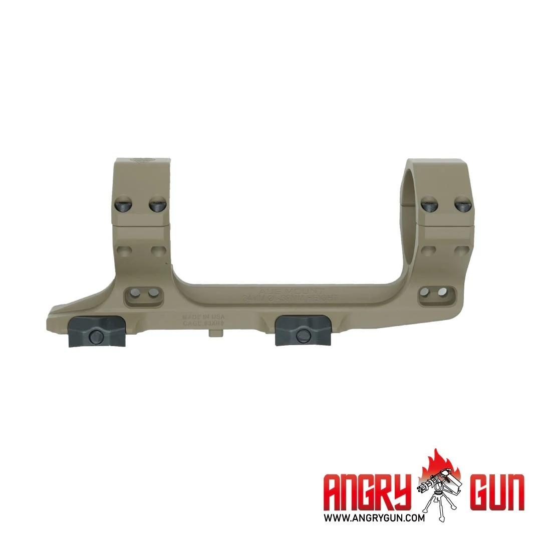 82819 Angry Gun AUS One-Piece 34mm RIS Scope Mount – Tan - obrazek 1