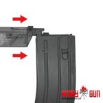 Angry Gun Tokyo Marui MWS / EMG Lancer V2 Reinforced Magazine Feed Lip – Black - obrazek 3