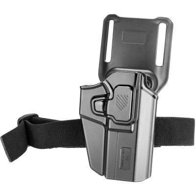 G a F Universal OWB UNI PRO Holster with Retention Strap, Right-Handed – Black