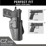 G a F OWB Holster CZ P-07 / P-09, Right-Handed – Black - obrazek 5