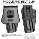 G a F OWB Holster CZ P-07 / P-09, Right-Handed – Black - obrazek 8