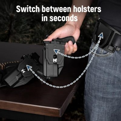 Alternative view of G a F Quick Release Belt Attachment – Black