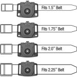 G a F Quick Release Belt Attachment – Black - obrazek 4