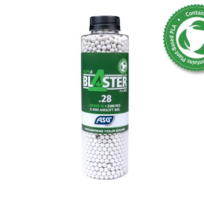 ASG BIO BBs ALPHA Blaster PLA 0.28g, 3300 BBs – White