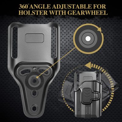 Alternative view of G a F LOW RIDE 2" Belt Holster Platform – Black