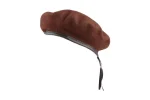 Beret wojskowy - kasztanowy - obrazek 4