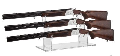 Transparent plexiglass rifle holder -
