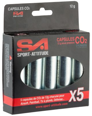 5 sparclettes 12 g de CO2 - Lot de 5 Cart. CO2