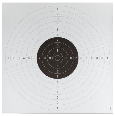 100 cartons targets 53 x 53 cm C50 white -