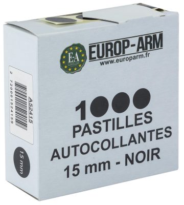 Pastilles autocollantes diam. 15 ou 19 mm - Diam.15 mm