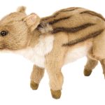 Plush marcassin raised head -