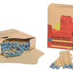 Lot de 5 boîtes de 100 allumettes cowboy - 5 boites d'allumettes