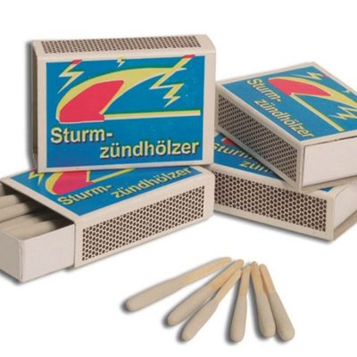 Lot de 10 boîtes de 20 allumettes tempête
