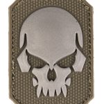 Patch PVC Tête de mort OD Green 6 x 4.5cm -