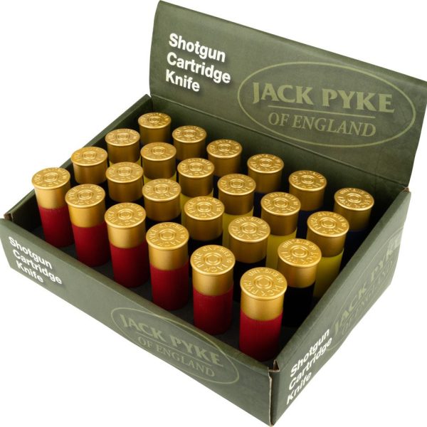 Pack de 24 couteaux cartouches Jack Pyke - Présentoir 24 couteaux