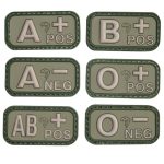 Patch PVC Groupe sanguin vert Viper - AB+