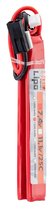2 sticks batterie Lipo 2S 7.4V 1200mAh 25C - 2 sticks - 1200mah 25C - Mini Tamyia - obrazek 3