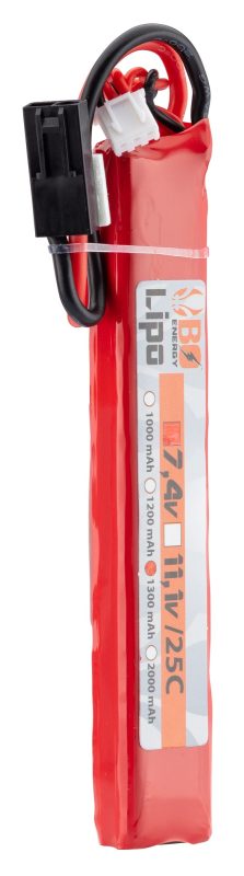 1 stick batterie Lipo 2S 7.4V 1300mAh 25C - 1 stick - 1300mAh 25C - Mini Tamyia - obrazek 3