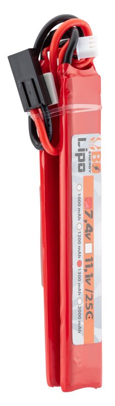 2 sticks batterie Lipo 2S 7.4V 1300mAh 25C - 2 sticks - 1300mah 25C - Mini Tamyia - obrazek 2