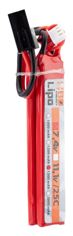 2 sticks batterie Lipo 2S 7.4V 1300mAh 25C - 2 sticks - 1300mAh 25C - Mini Tamyia - obrazek 2