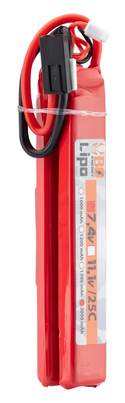 2 sticks batterie Lipo 2S 7.4V 2000mAh 25C - 2 sticks - 2000mAh 25C - Mini Tamyia - obrazek 2