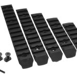 Set de 6 Rails M-Lock nylon BO Manufacture - 6 Rails M-Lok Noir