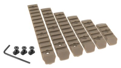 Set de 6 Rails M-Lock nylon BO Manufacture - 6 Rails M-Lok Noir - obrazek 2