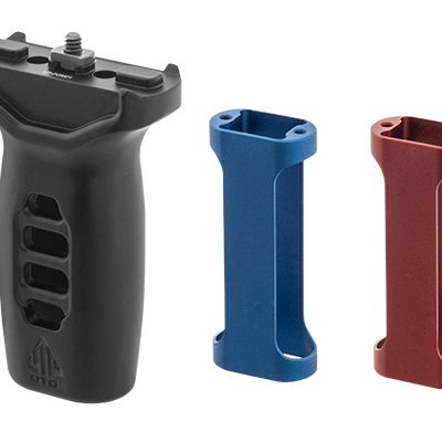 Grip Super slim M-LOK avec inserts rouge et bleu