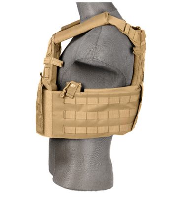 Gilet Plate Carrier 69T4 1000D - Tan - obrazek 4