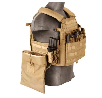 Gilet Plate Carrier 69T4 1000D - Tan - obrazek 2