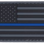 Patch PVC Drapeau USA Bleu line -