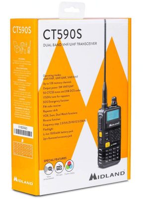 Radio Midland VHF/UHF CT590 S 5W - RADIO MIDLAND CT590 S VHF/UHF 5W - obrazek 4